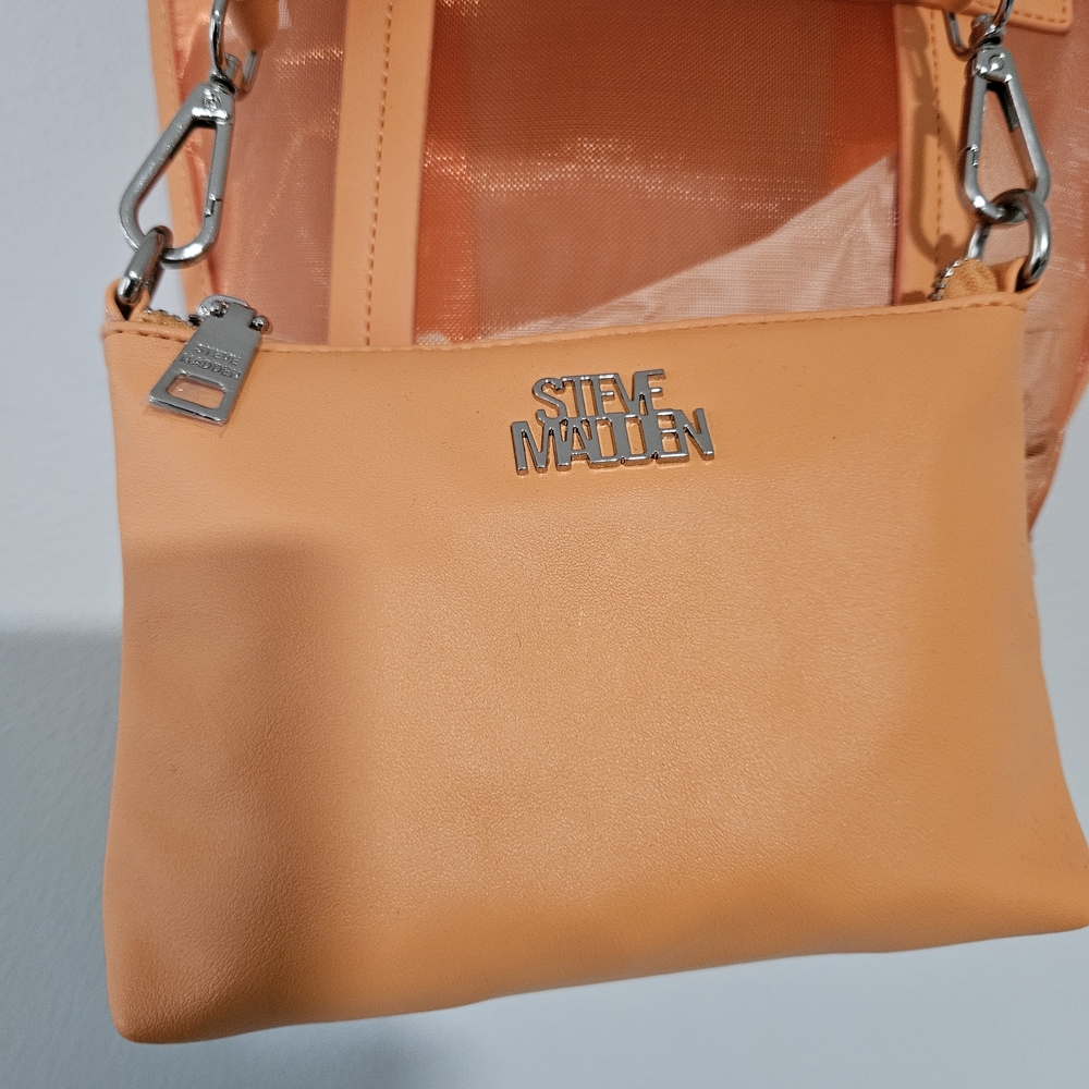 Steve Madden Orange Tote and Crossbody Bag Set - Picture 3 of 3